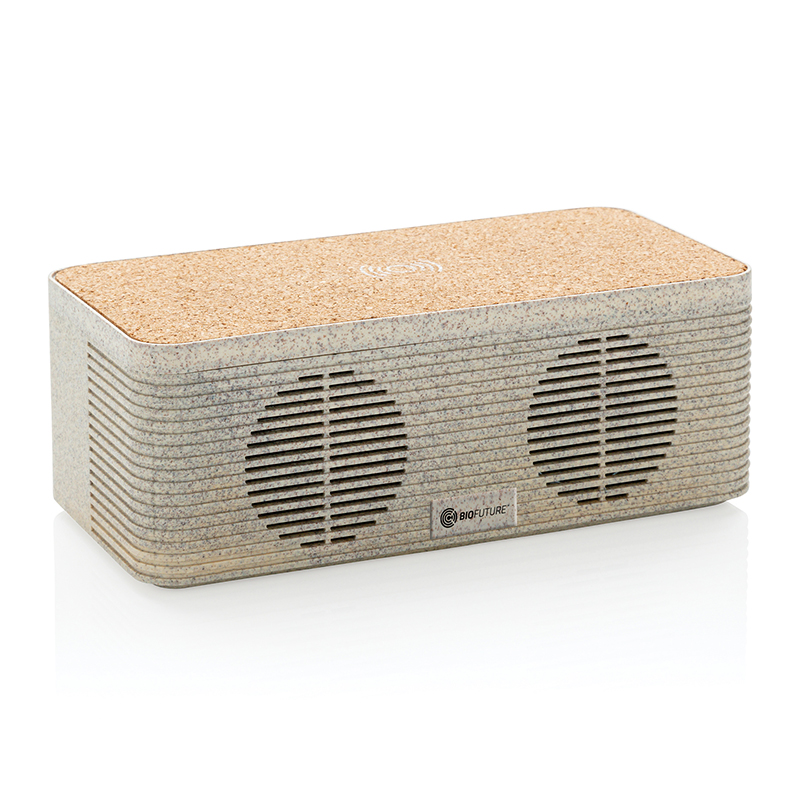 Wheat straw speaker and charger